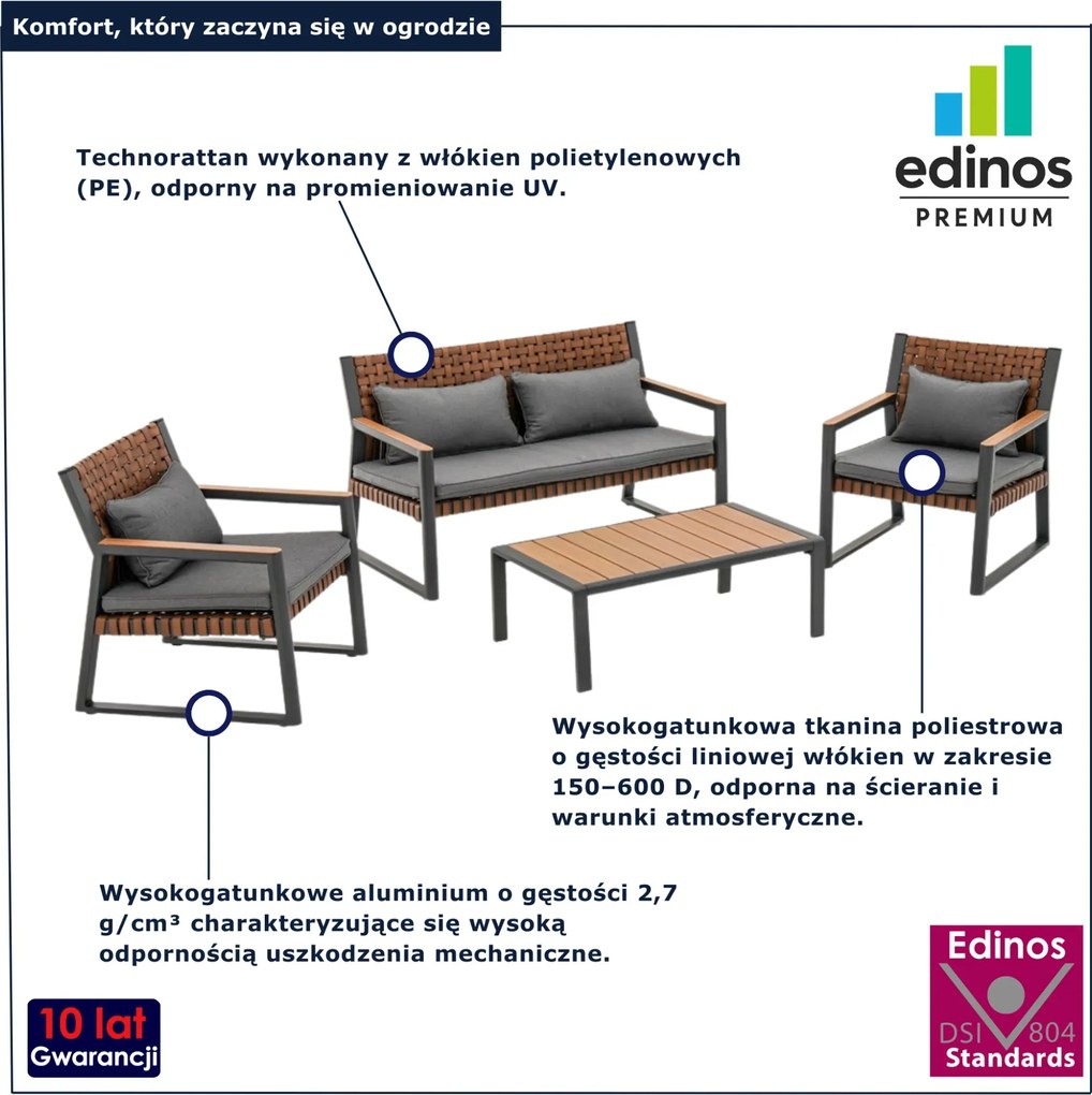 Nowoczesny komplet mebli na taras  A3-M50