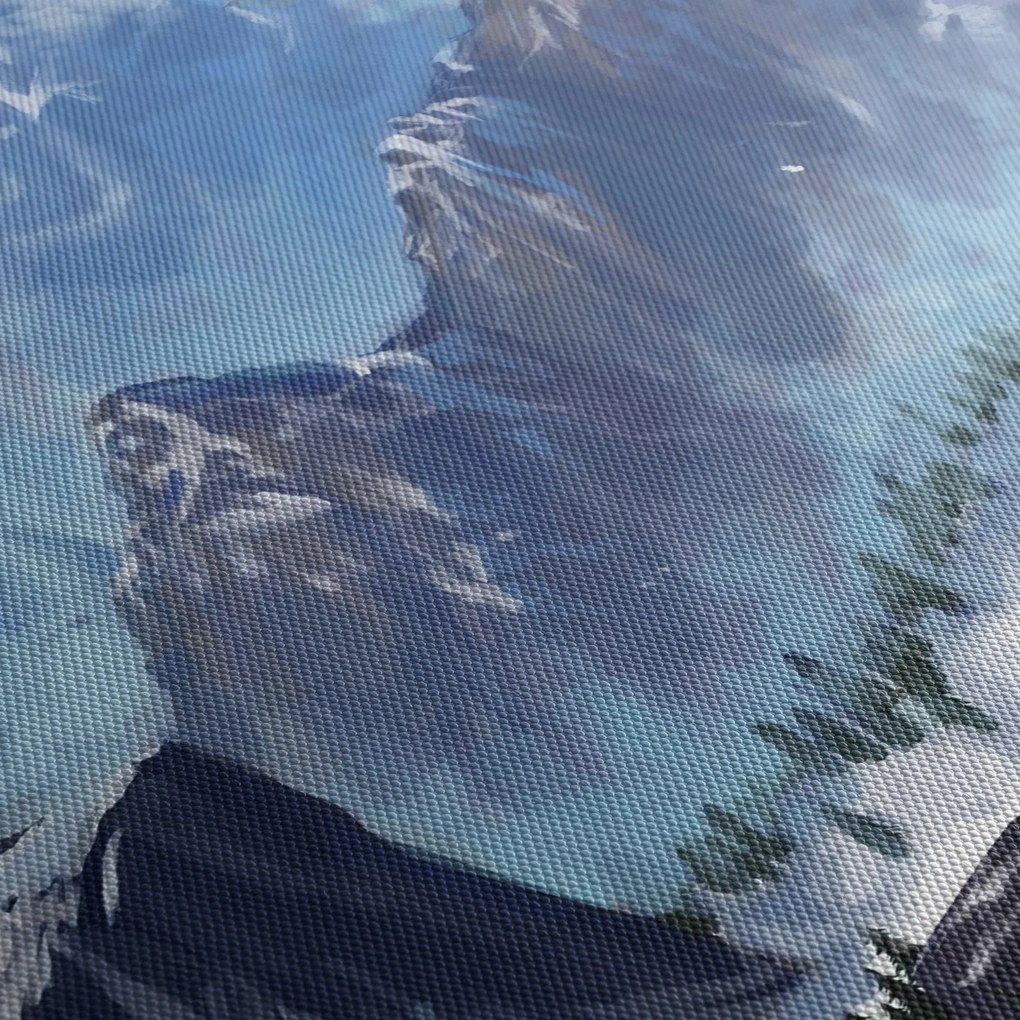 Obraz - Malowane góry (170x50 cm)