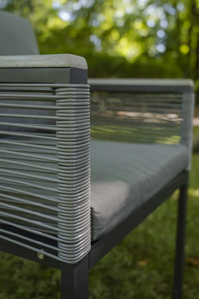 Nowoczesne krzesło ogrodowe z poduszkami Corto