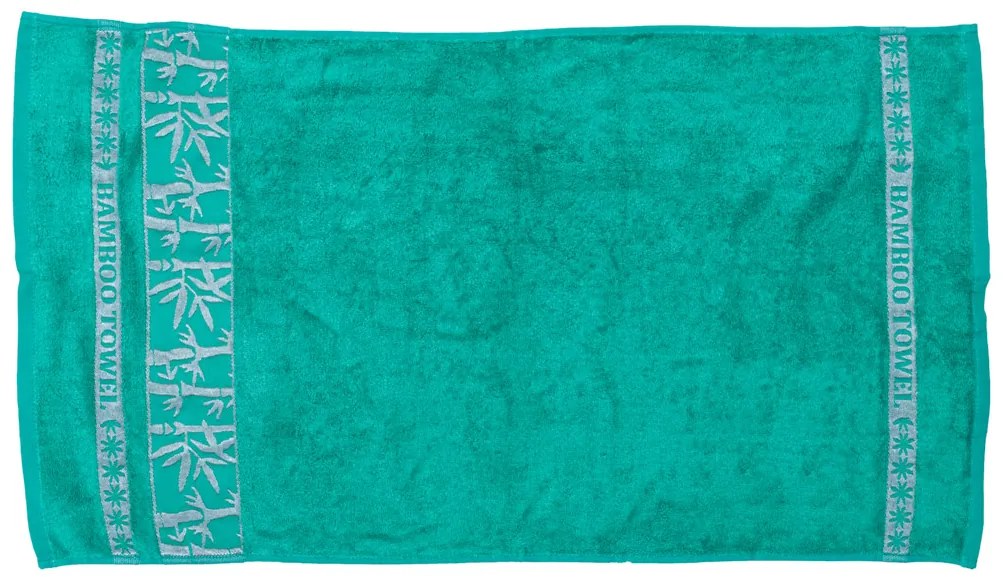 Ręcznik kąpielowy bambusowy BAMBOO 70x140 cm zielony, 70% bambus | 30% bawełna