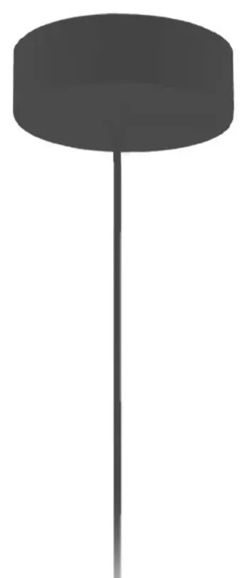 Pojedyncza lampa wisząca walec na czarnym stelażu - A0-R86