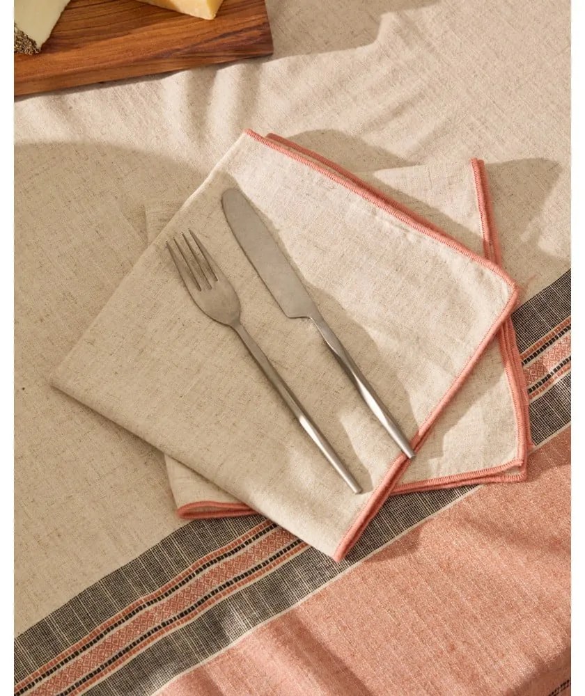 Obrus z mieszanki lnu 170x250 cm Veliat – Kave Home