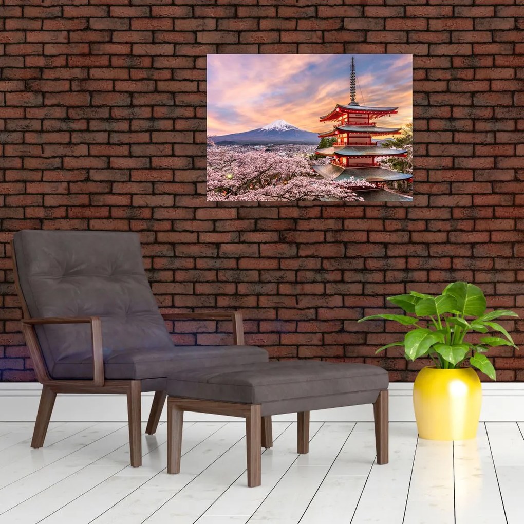 Obraz na szkle - Fuji (70x50 cm)