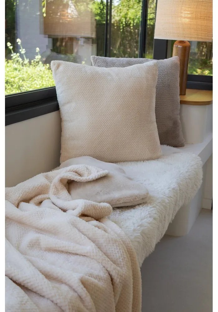 Szarobrązowy termofor z mikropluszu 2 l Warmers – Tiseco Home Studio