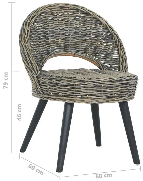 Fotel z naturalnego rattanu - Verdi