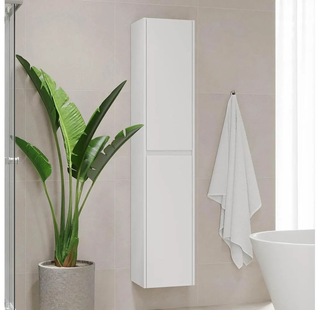 Szafka łazienkowa TRONDHEIM 174 cm biała