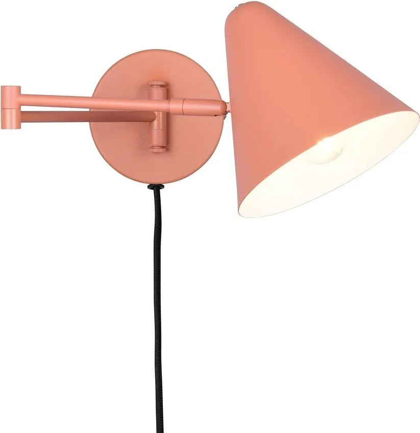 Pomarańczowy kinkiet z elastyczną konstrukcją do kontaktu ø 15 cm Cosima – Trio