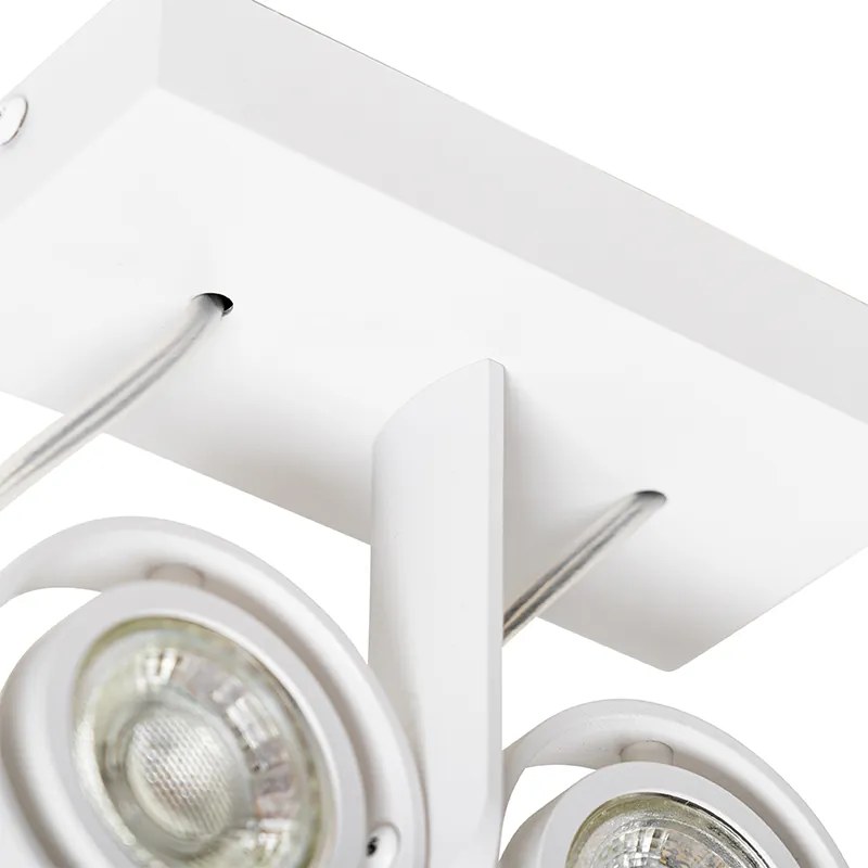 Nowoczesny reflektor biały 2-światłowy - Master 50