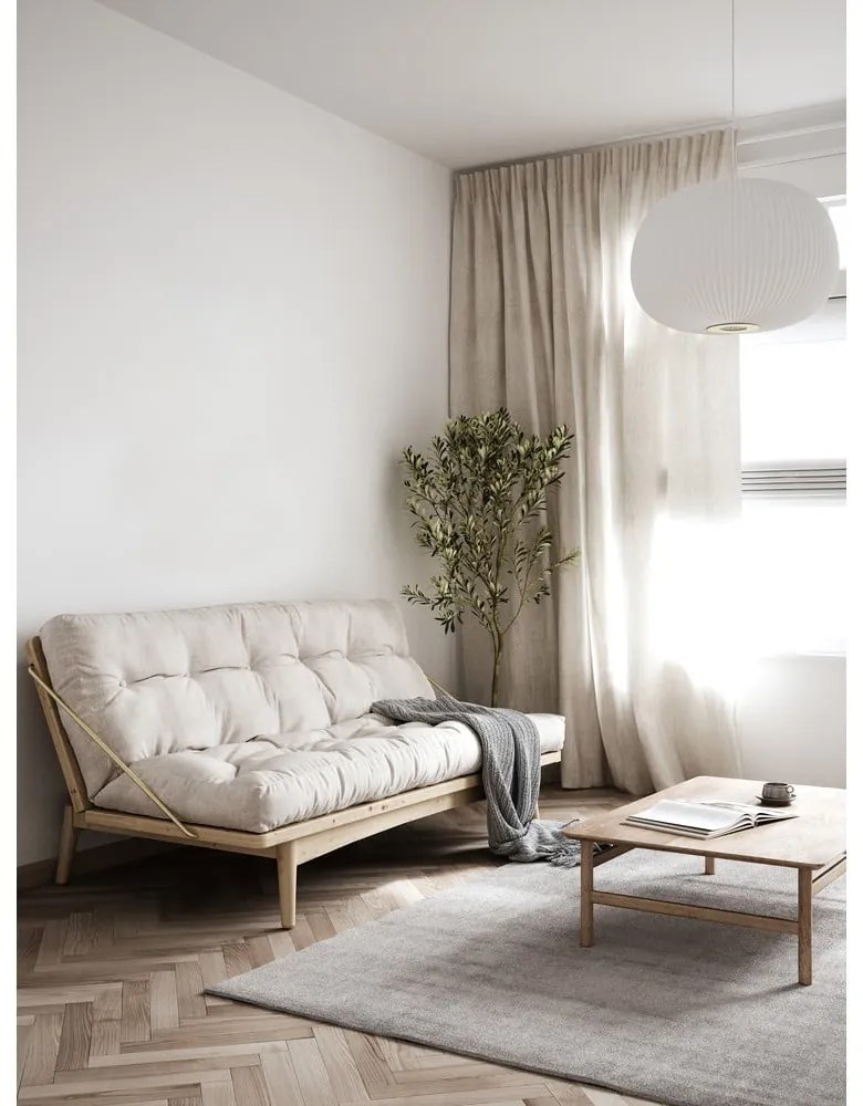 Musztardowa rozkładana sofa 190 cm Folk – Karup Design