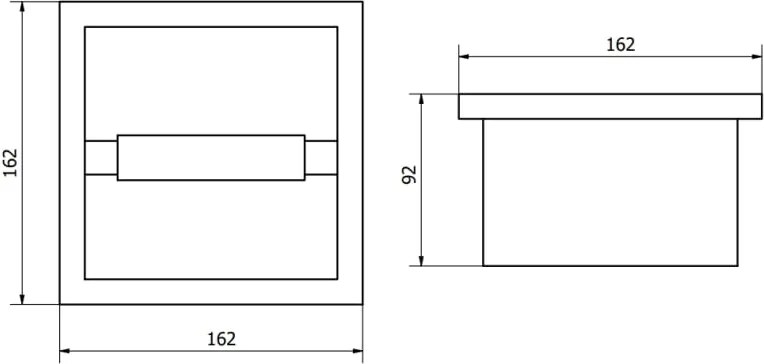 Mexen X-Wall-P uchwyt na papier toaletowy, inox - 1913