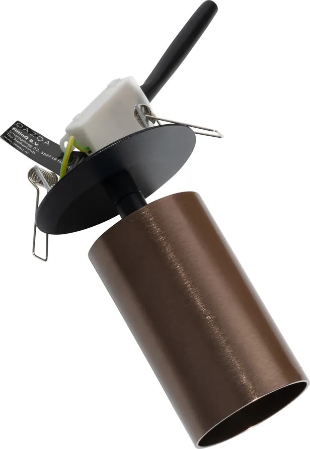 Nowoczesny natynkowy reflektor ciemny brąz GU10 50 mm - Chels