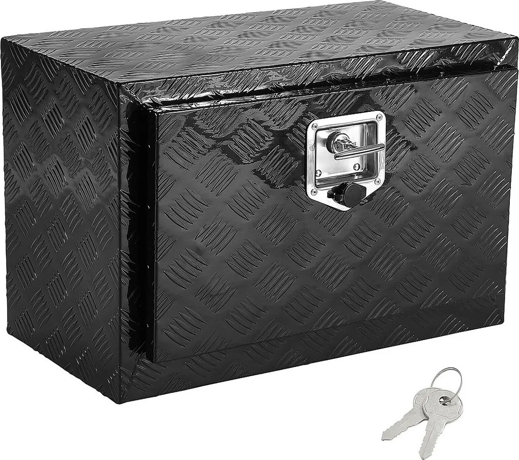 Aluminiowa Skrzynka Narzędziowa SucceBuy pod Nadwoziem, 61x35,5x40,5 cm, Przechowywanie Przyczepy