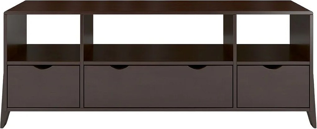 Drewniana szafka Rtv bukowa Gdynia na nóżkach/Palisander