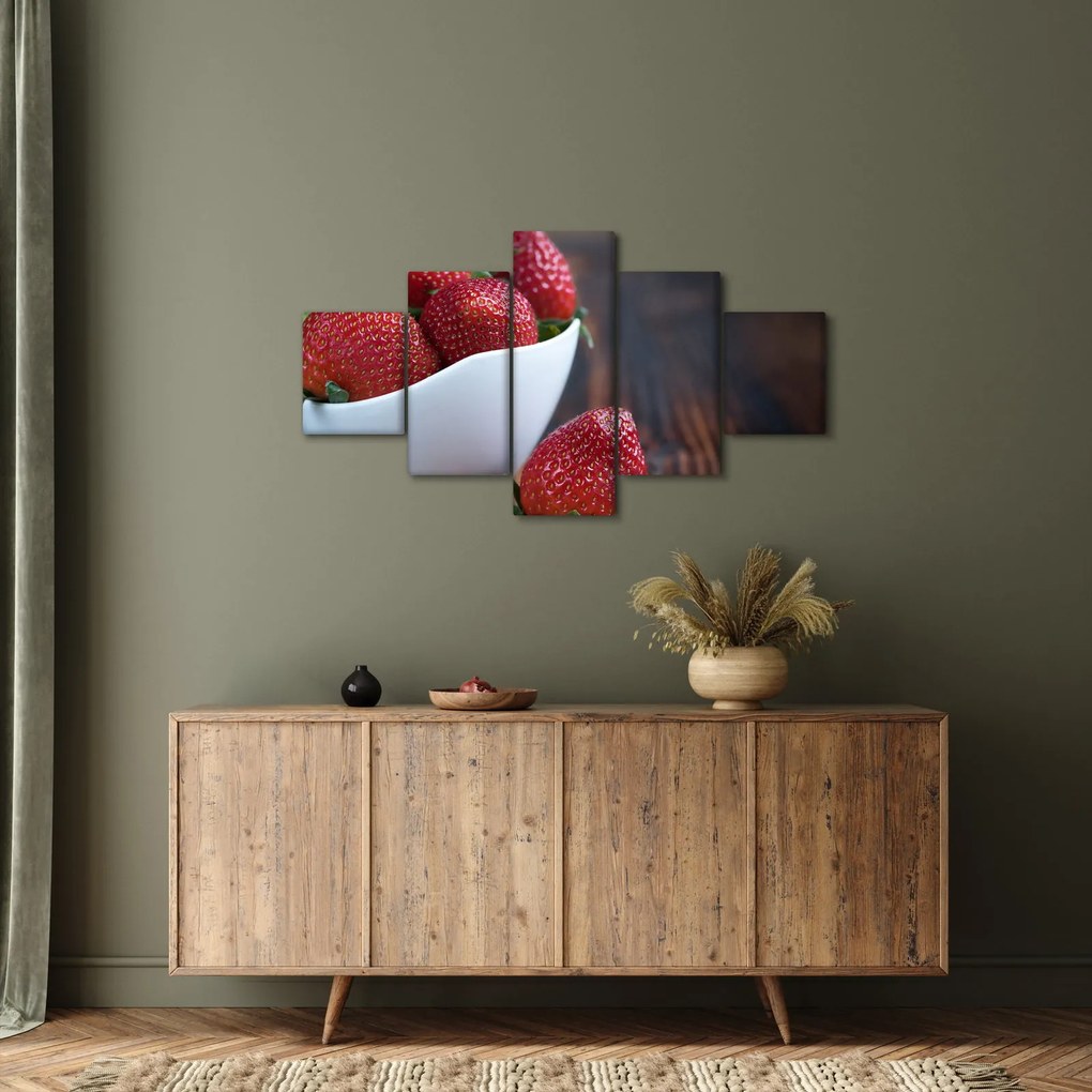 Obraz truskawek (125x70 cm)