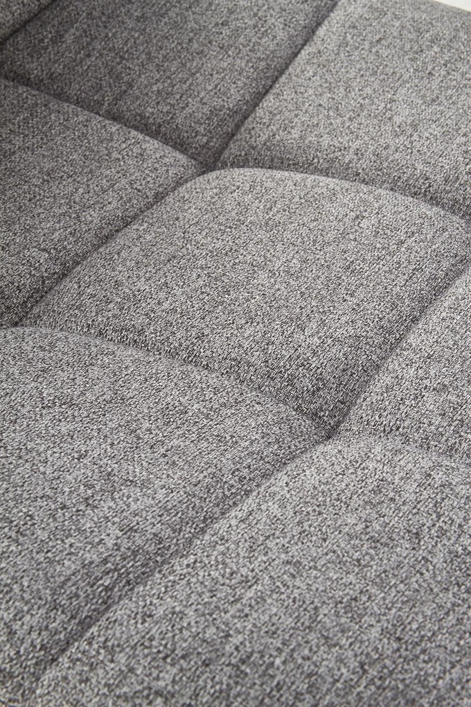 Krzesło popielaty, tapicerowane, tkanina, loft, tradycyjny, szare K402