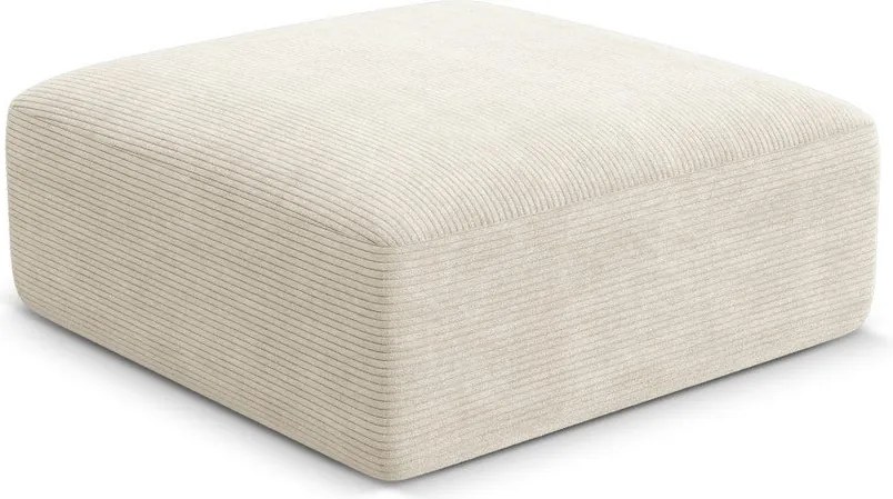 Beżowy sztruksowy podnóżek Campi – Cosmopolitan Design