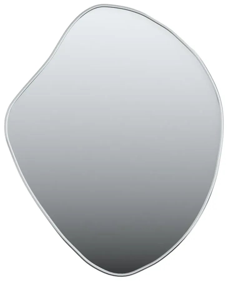 Srebrne eleganckie lustro 50x40 cm L3-Z86