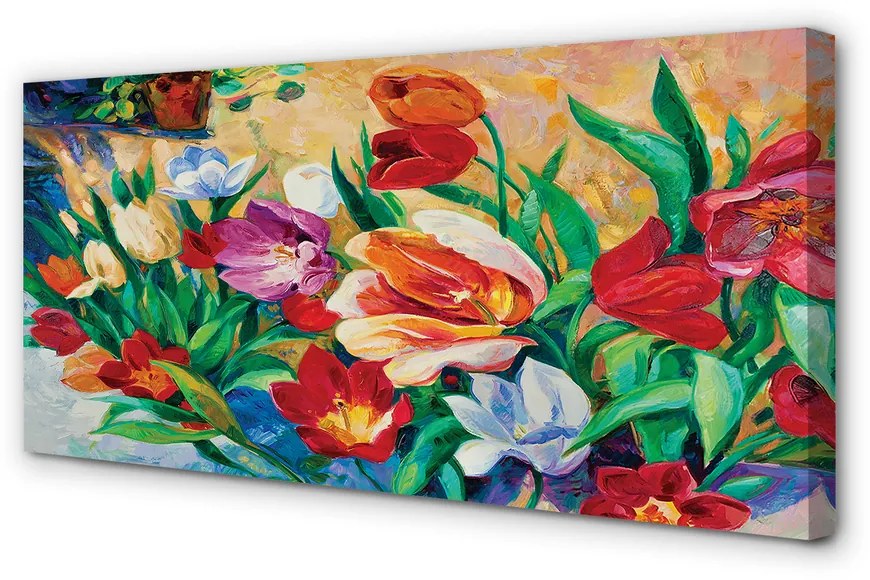 Duży obraz na płótnie Kwiaty