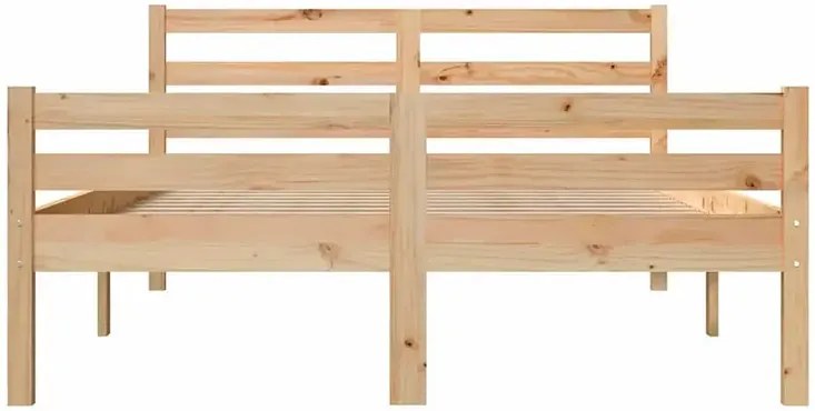 Podwójne łóżko z naturalnej sosny 160x200 - Fenso 6X