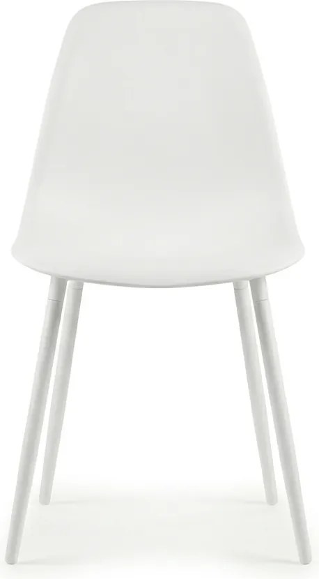 Krzesło do jadalni OSAKA plastikowe, białe