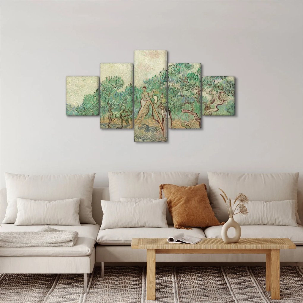 Obraz - Vincent van Gogh, The Olive Orchard, reprodukcje (125x70 cm)