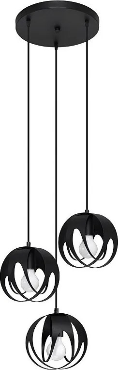 Lampa wisząca TULOS 3P czarna