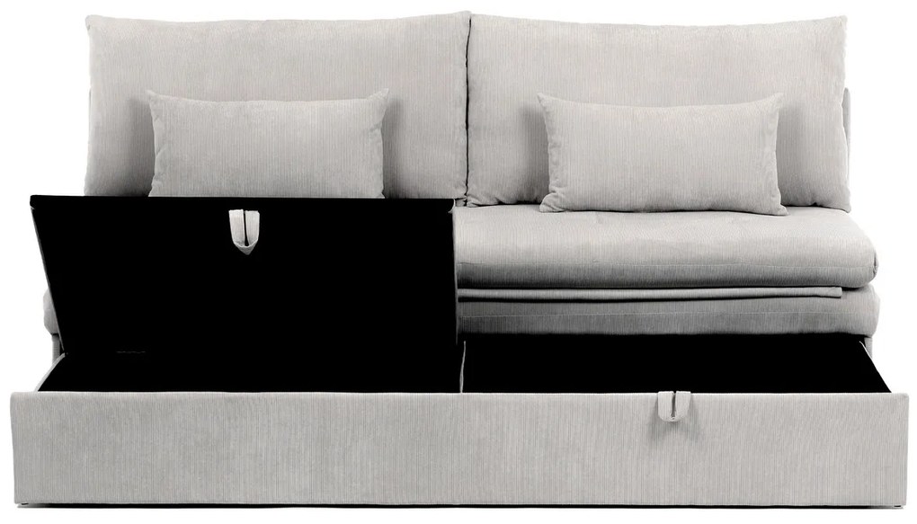 Rozkładana sofa trzyosobowa ASB-4740 BGE2,manżestrowa, beżowa