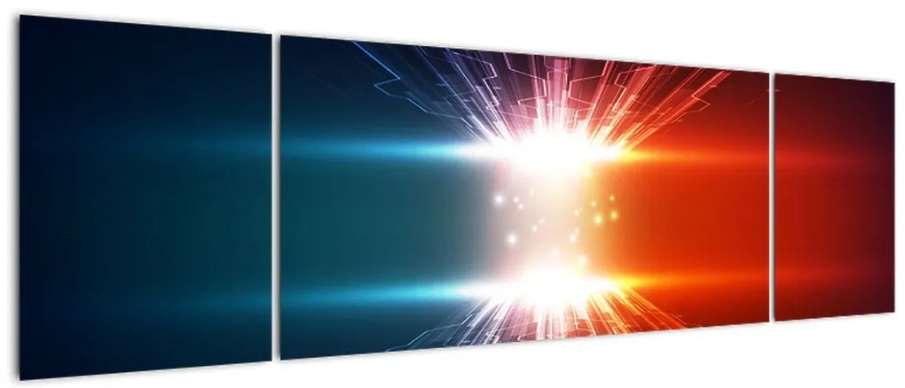 Abstrakcyjny obraz aktywnego ładunku (170x50 cm)