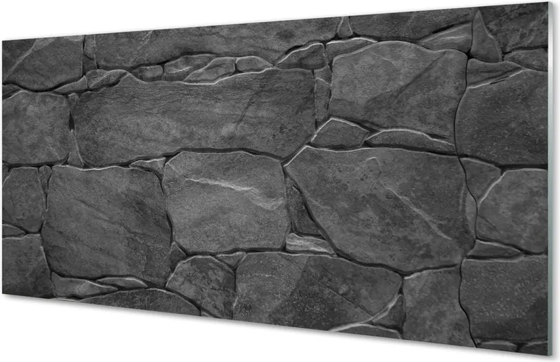Szklany Panel Kamienny Mur Dekoracyjny