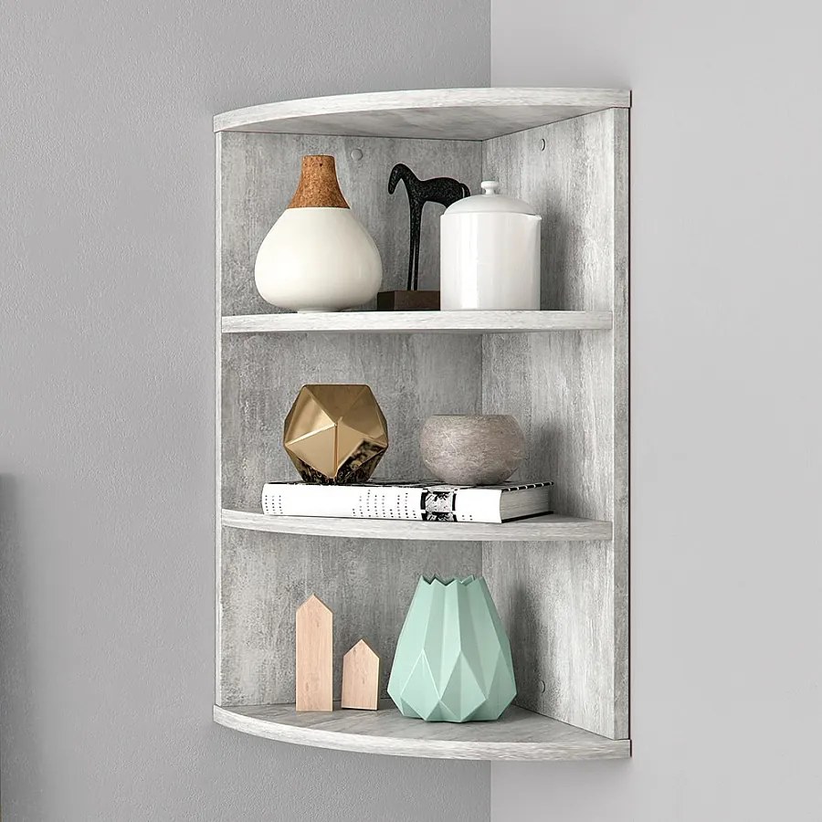 Półka narożna beton 30x30x60 ecki