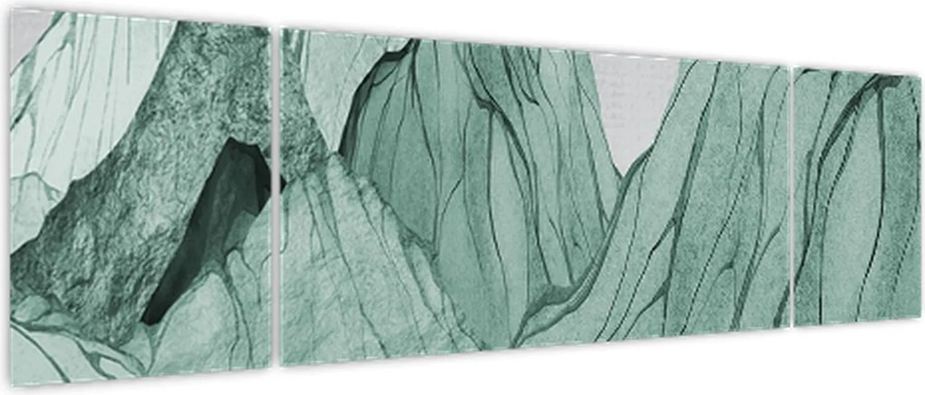 Obraz - Emerald Mountains N⁰1 (170x50 cm)