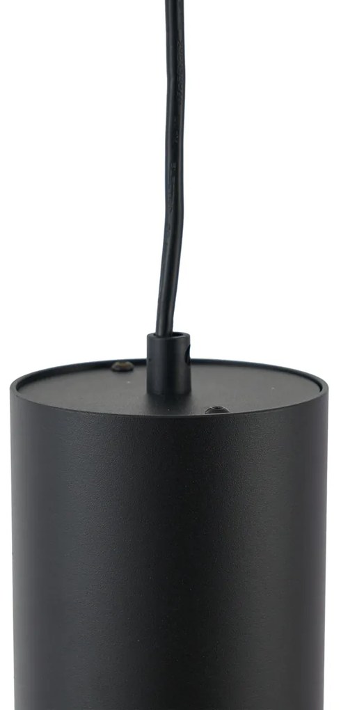 Nowoczesna czarna lampa wisząca do 1-fazowego systemu szynowego GU10 70mm - Iconic Holt