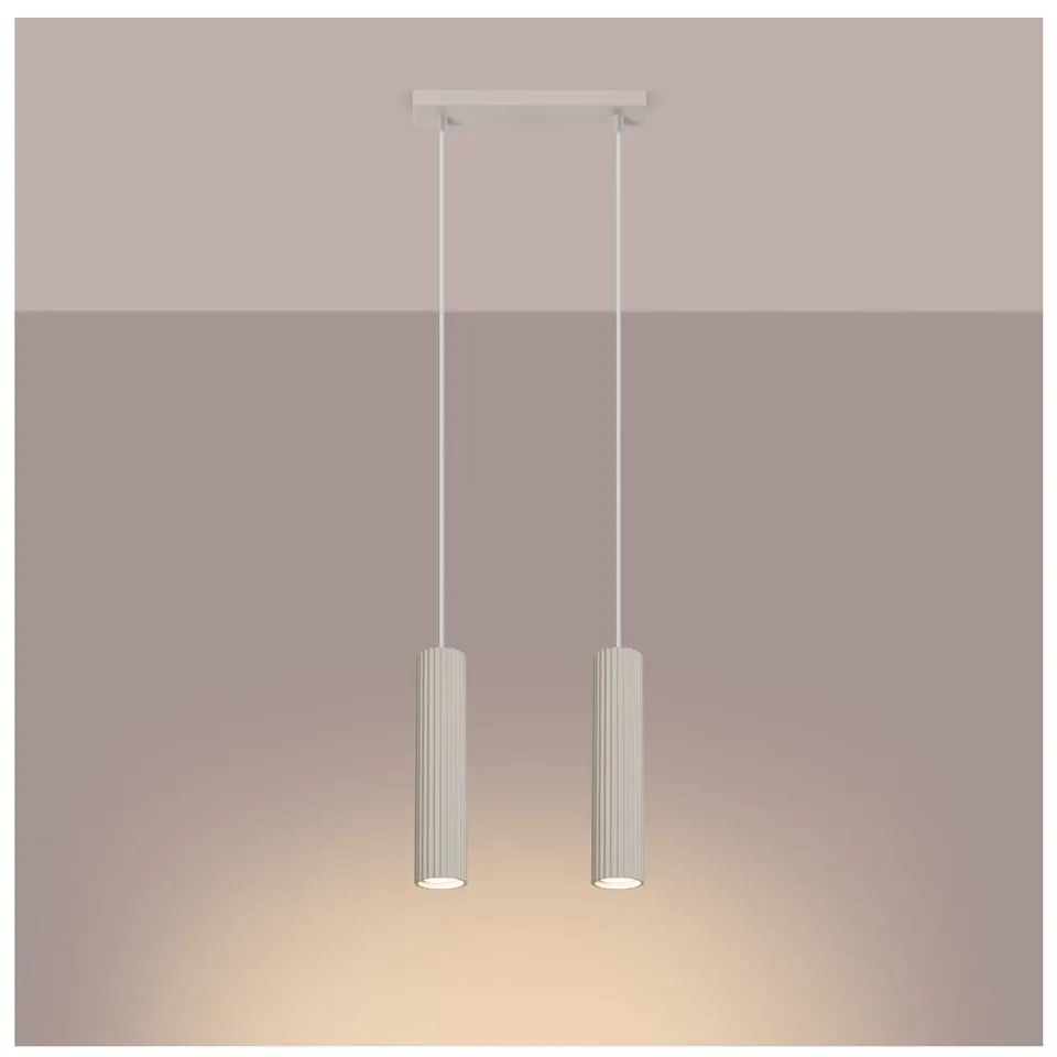 Kremowa lampa wisząca Gleam – Nice Lamps