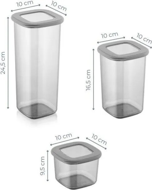 Pojemniki na żywność 9 szt. na żywność Fresco – Hermia