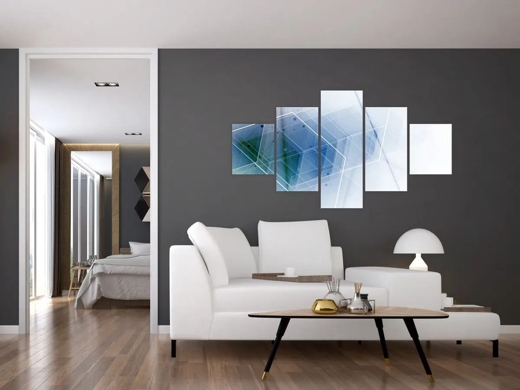 Obraz - Kształty geometryczne (125x70 cm)