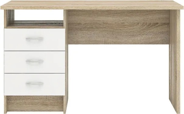 Biurko Function 3s biały/dąb sonoma