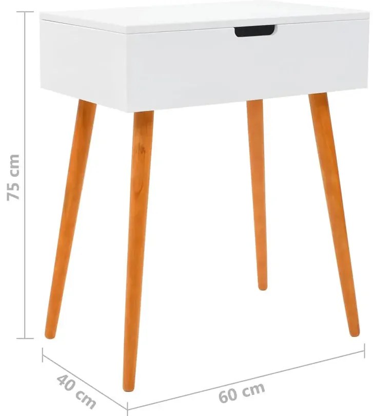 Toaletka w stylu skandynawskim z chowanym lustrem A5-C48