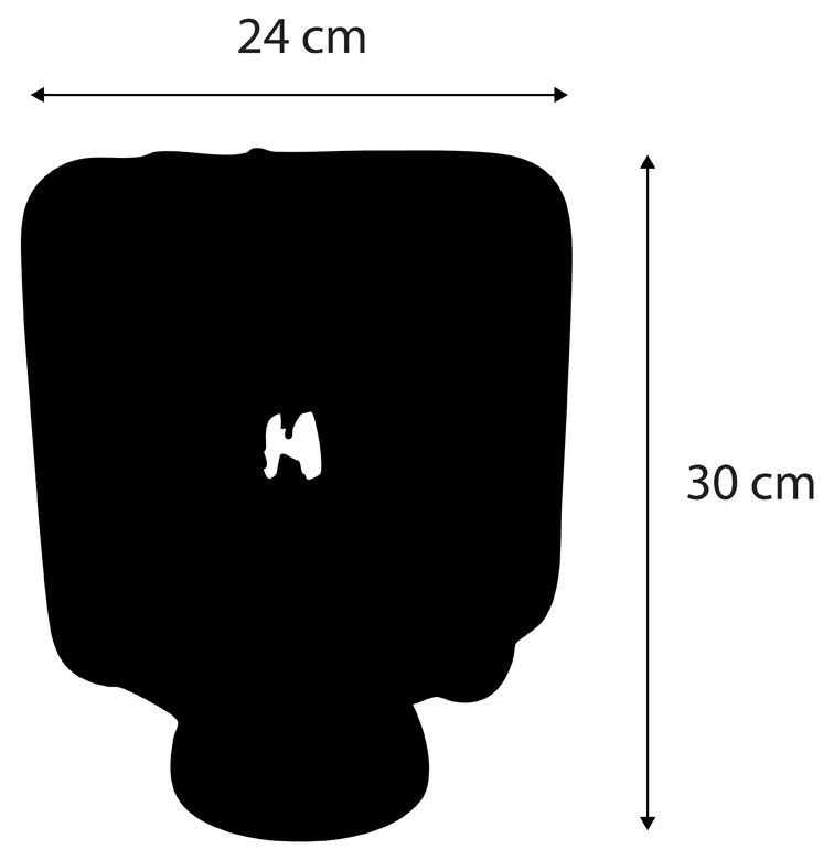 Lampa stołowa Japandi czarna z białym kloszem - Nori