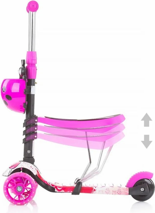 Chipolino Hulajnoga z pałąkiem Kiddy Evo 3w1, Lollipop