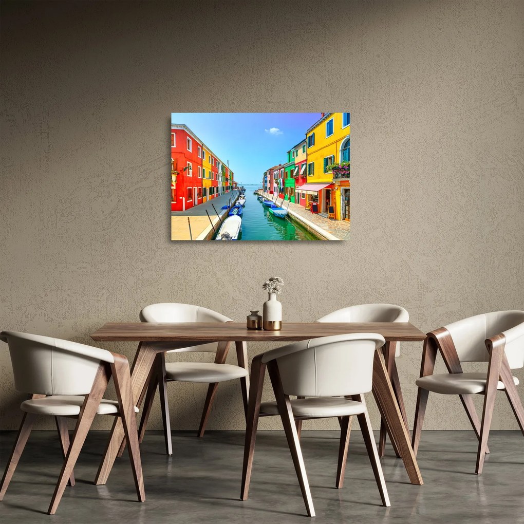 Obraz na szkle - Wyspa Burano, Wenecja, Włochy (70x50 cm)