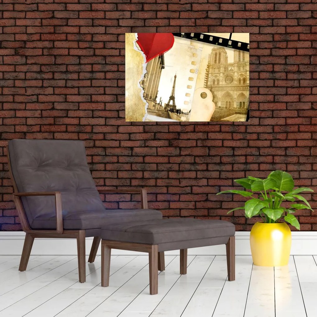 Obraz - Wspomnienia z Paryża (70x50 cm)