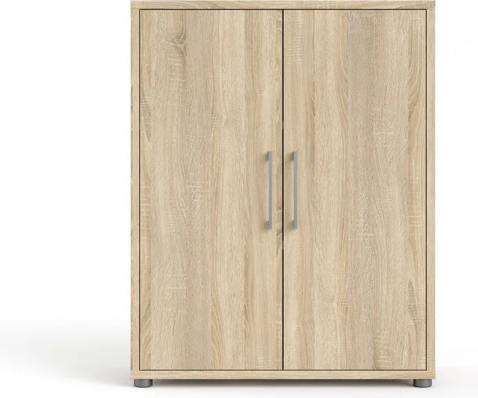 Regał do biura z drzwiami Prima 2 dąb sonoma