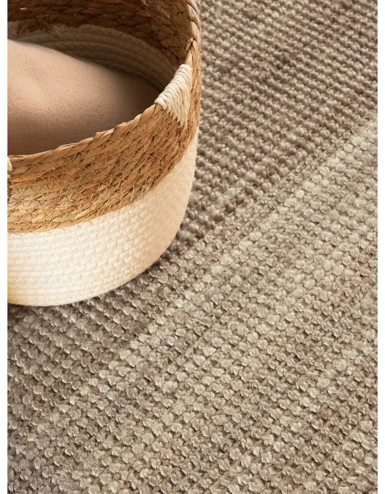 Szarobrązowy okrągły dywan z juty ø 200 cm Bouclé Jaipur – Hanse Home