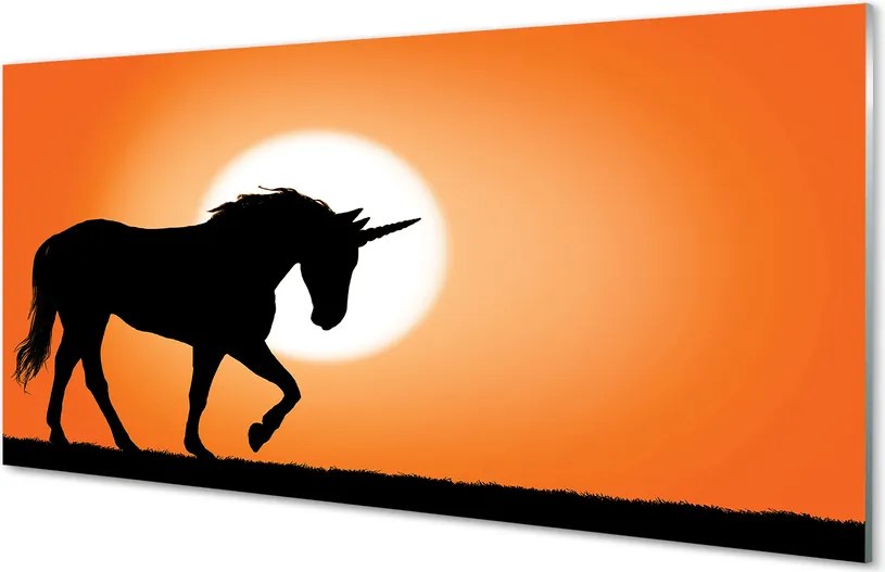 Panel nad Blat Kuchenny Romantyczny Zachód z Jednorożcem