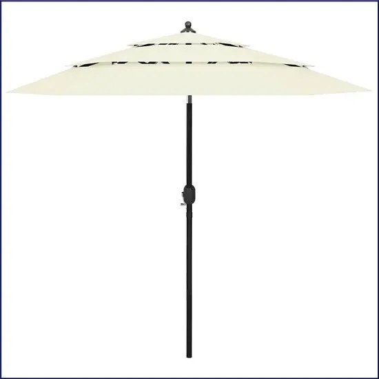 Piaskowy parasol ogrodowy z aluminiowym słupkiem - Asar