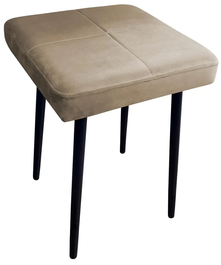 Taboret MAX MG09 szary beż podstawa czarna