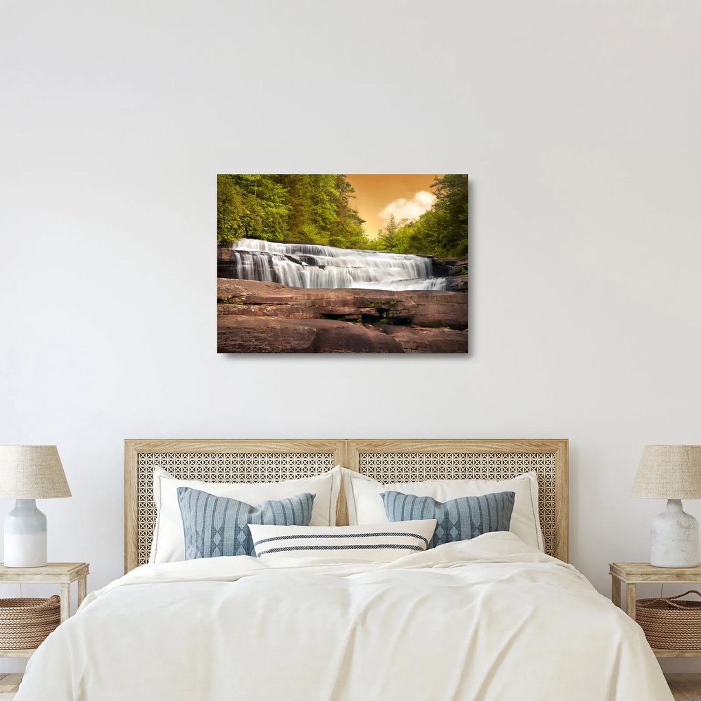 Obraz na szkle wodospadu (70x50 cm)