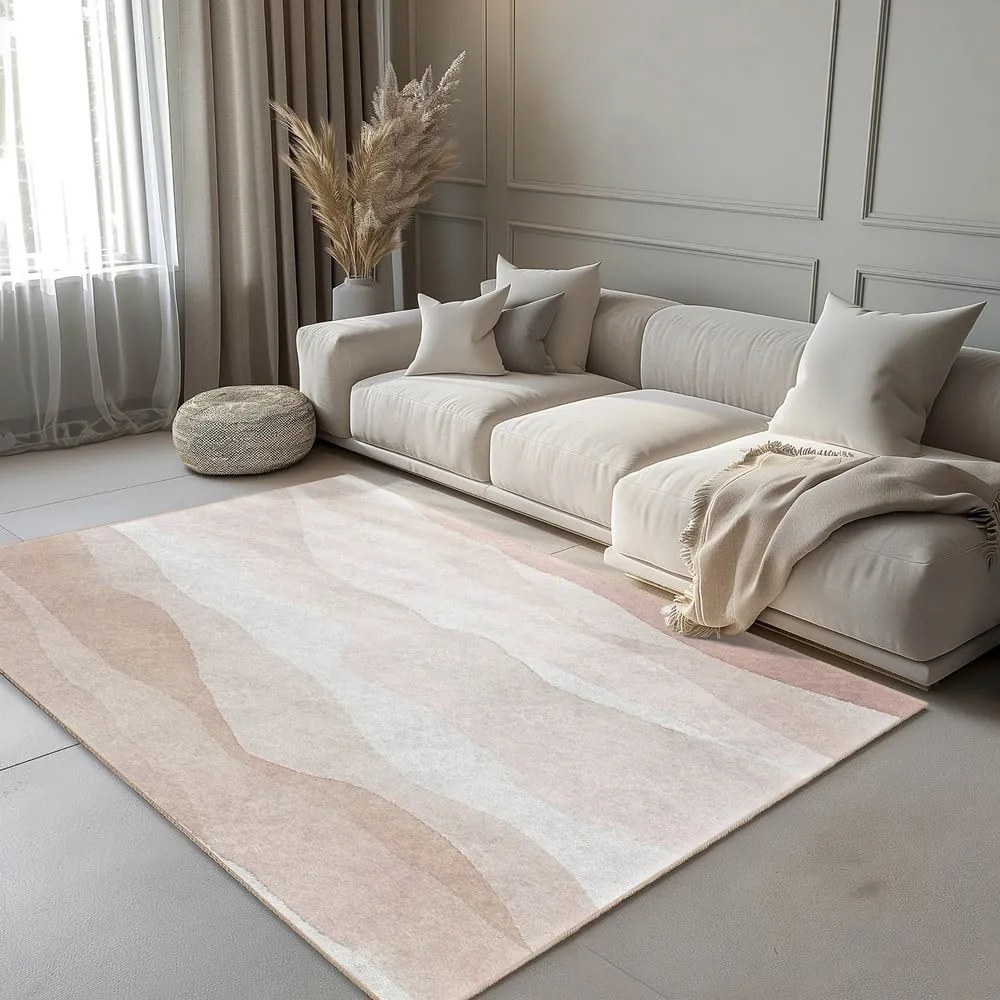 Kremowy dywan odpowiedni do prania 120x180 cm Komodo Beach – Mila Home