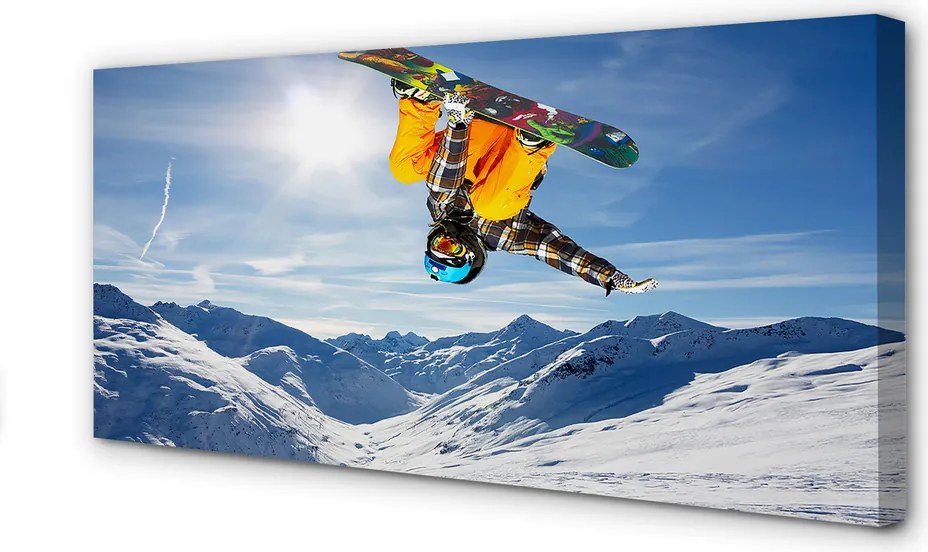 Obraz na płótnie Ekstremalny Zjazd Ze Szczytu