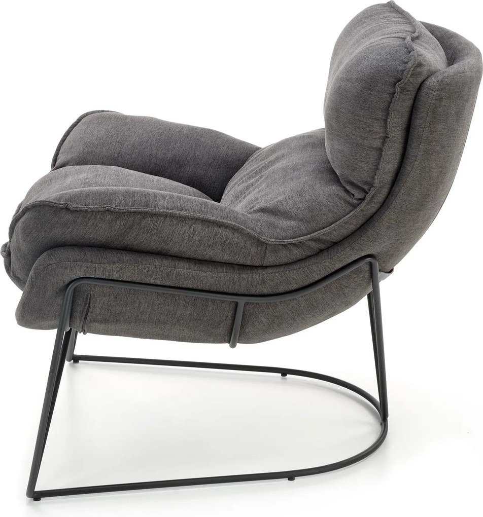 Fotel wypoczynkowy z grubym siedziskiem Volker